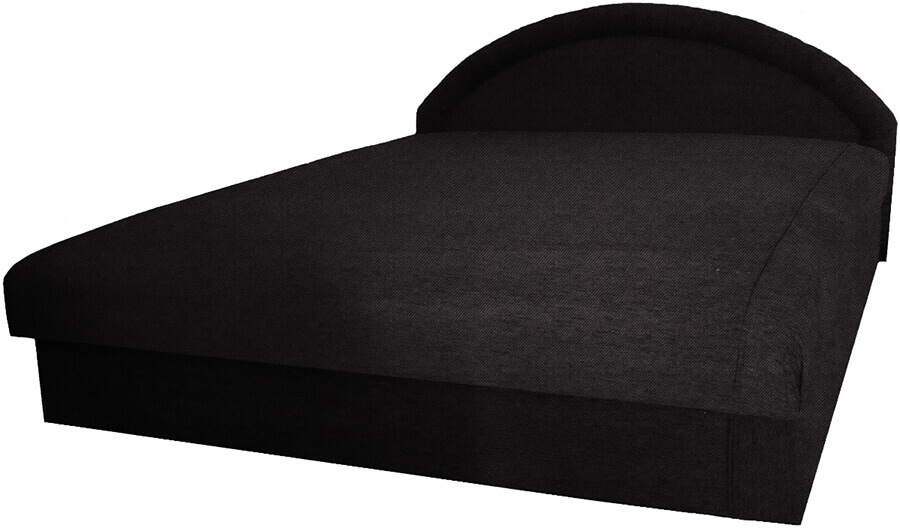 Brembo ágybetétes franciaágy, 160 x200 cm, ágynemûtartós, fekete