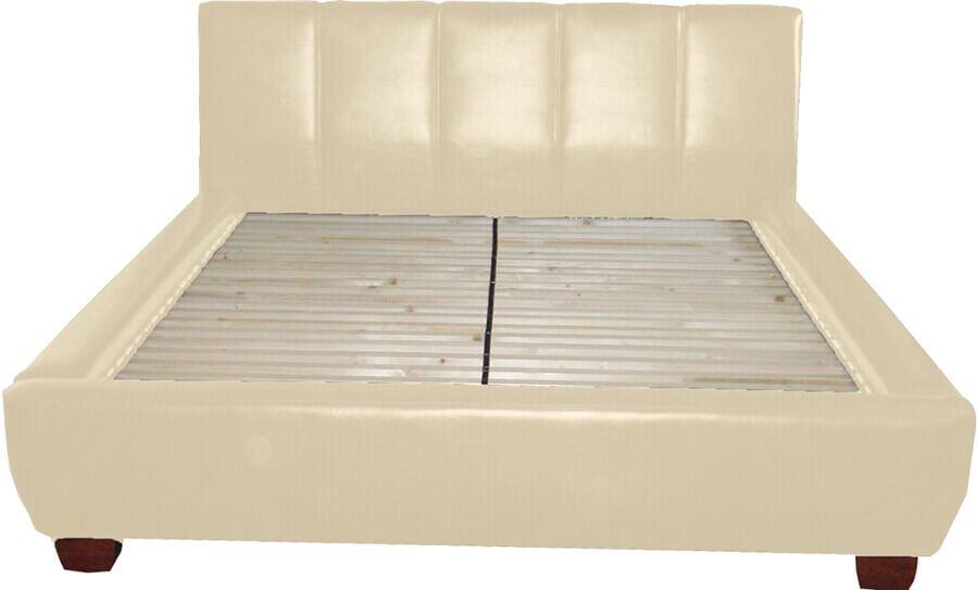 Diamond ágy, ágyrácsos, 160 x200 cm, ágynemûtartó nélkül, bézs