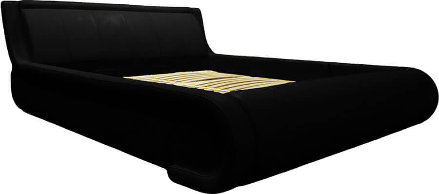 Éros ágyrácsos ágykeret, 160 x200 cm, ágynemûtartós, fekete